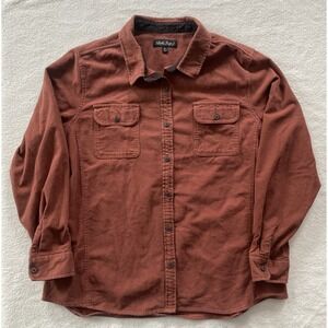 North River Outfitters Flannel Chamois Shirt Mens XL Brown Long Sleeve Cabincore